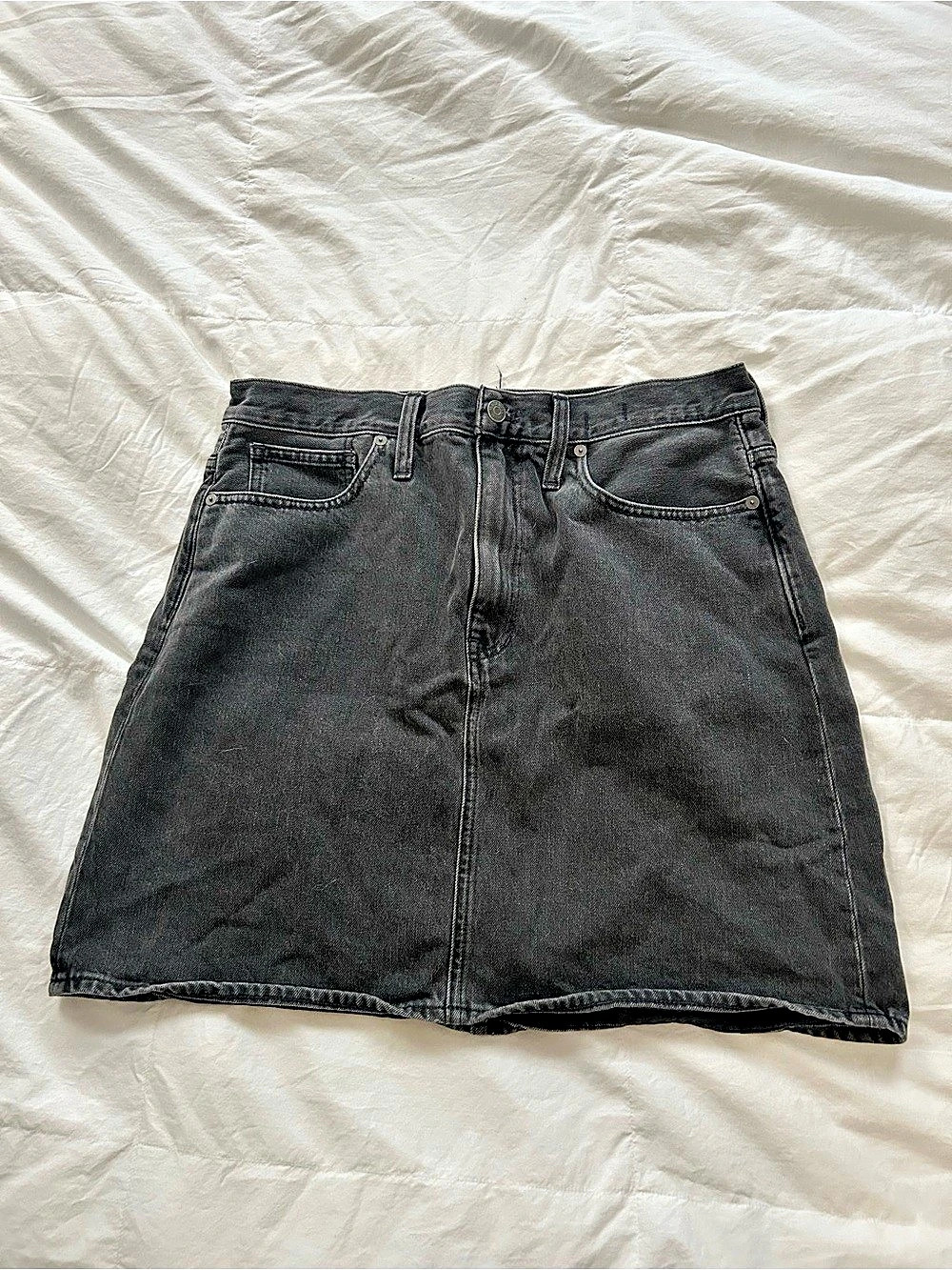 Madewell Rigid Denim A-Line Skirt Size 30 - 100% cotton
